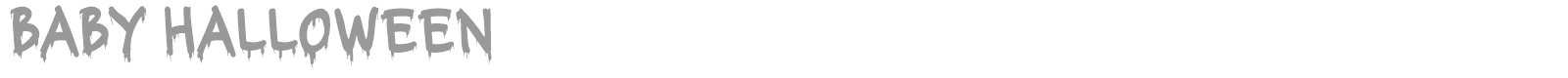 Baby Halloween font preview